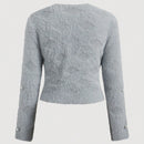 Aveloria rosie elegante y chic cardigan suelto con adorno de strass esponjoso