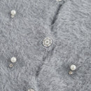 Aveloria rosie elegante y chic cardigan suelto con adorno de strass esponjoso