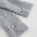 Aveloria rosie elegante y chic cardigan suelto con adorno de strass esponjoso