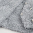 Aveloria rosie elegante y chic cardigan suelto con adorno de strass esponjoso
