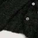 Aveloria rosie elegante y chic cardigan suelto con adorno de strass esponjoso