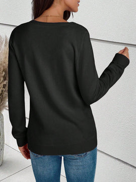 Sueter tipo cardigan de punto de manga larga para mujer, basico, cuello en v, botones, prendas de punto, tops de invierno