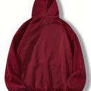 Essnce sudadera con capucha informal con cordon y estampa de letras, talla grande, para otono/invierno