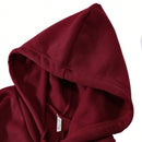 Essnce sudadera con capucha informal con cordon y estampa de letras, talla grande, para otono/invierno