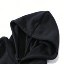 Ezwear sudadera con capucha informal con cordon para mujeres, estampado con letras, para otono/invierno