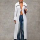 Bae blazer de manga larga con cuello afelpado de unicolor y parches, chaqueta para mujer en otono/invierno, sueteres de otono, ropa de mujer de invierno, sueter oversize, ropa y2k, sueter tipo cardigan estilo renacimiento
