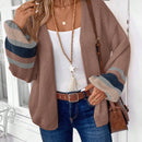 Emery rose cardigan de mujer de bloques de color con rayas, moda minimalista para uso casual diario