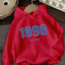 Attitoon sudadera holgada con capucha para mujer con estampado de estilo retro americano en ingles, adecuada para primavera, otono e invierno