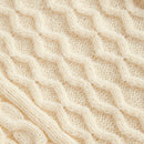 Mod cardigan amarillo de punto grueso con textura de nudo y floral para mujer