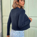 Vcay cardigan grande de manga larga con cuello en v y rayas, estilo vacacional