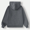 Ezwear sudadera holgada casual de cuello alto con media cremallera, estampado de la letra california, color blanco, con cordon ajustable, esponjosa y gruesa, apropiada para otono/invierno