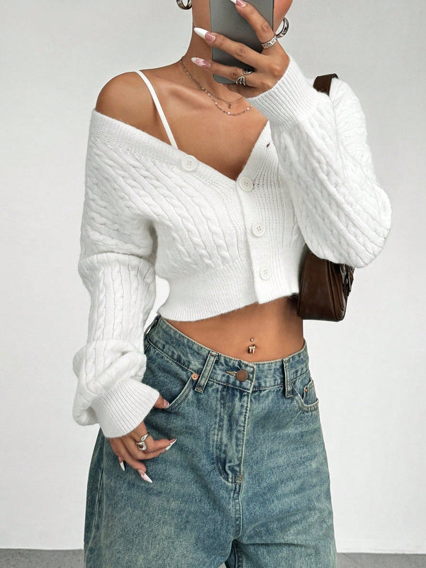 Moosta blusa casual de manga larga con botones de un solo color para uso diario de mujer
