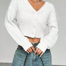 Moosta blusa casual de manga larga con botones de un solo color para uso diario de mujer