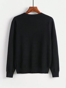 Essnce cardigan suelto y casual de mujer de un solo abotonado, de color liso, manga larga, para otono/invierno