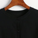 Essnce cardigan suelto y casual de mujer de un solo abotonado, de color liso, manga larga, para otono/invierno