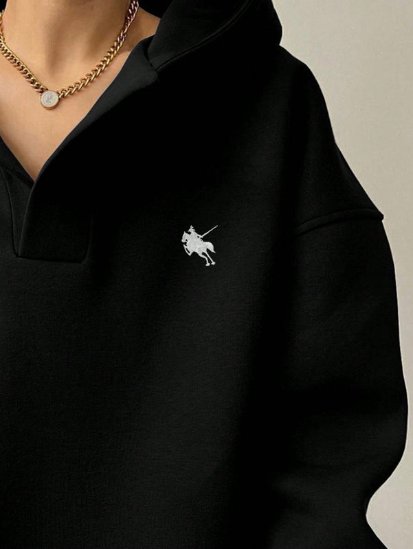 Essnce sudadera con capucha informal con estampado de letras para mujer, para uso diario