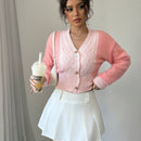 Prive cardigan casual de mujer con escote en v, simple y de moda para el uso diario