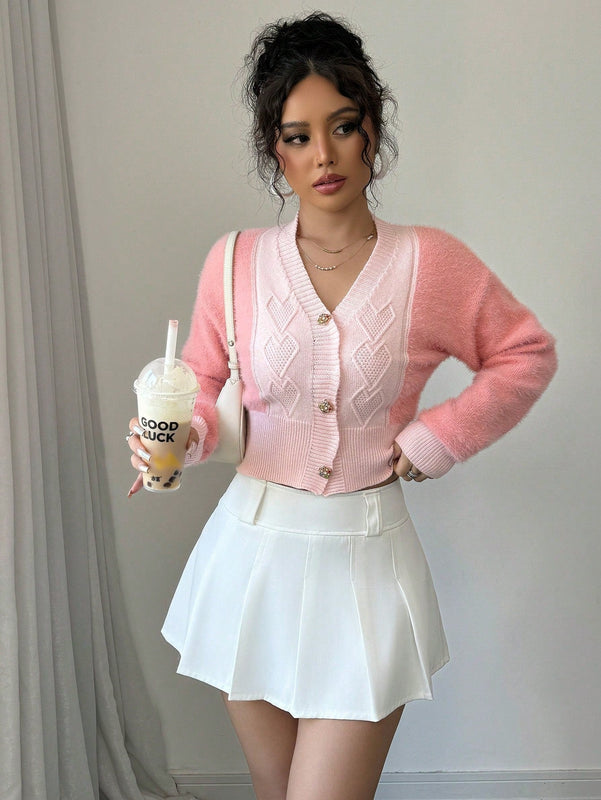 Prive cardigan casual de mujer con escote en v, simple y de moda para el uso diario