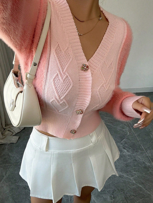 Prive cardigan casual de mujer con escote en v, simple y de moda para el uso diario