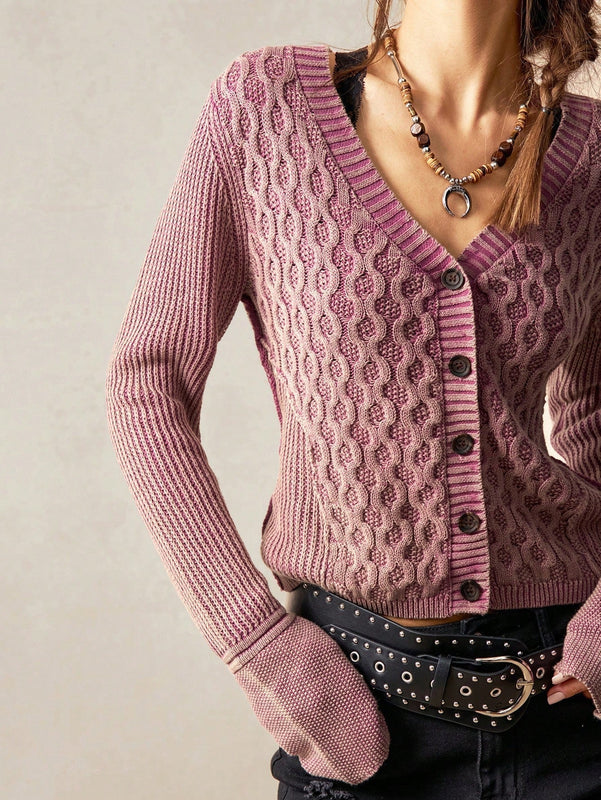 Bohemela cardigan corto de estilo vintage para mujer, informal/de vacaciones