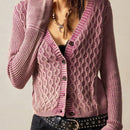 Bohemela cardigan corto de estilo vintage para mujer, informal/de vacaciones