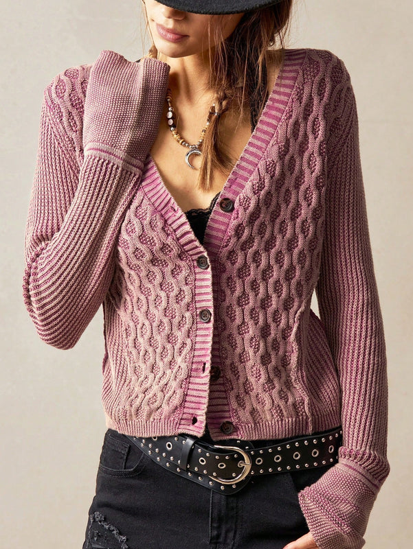 Bohemela cardigan corto de estilo vintage para mujer, informal/de vacaciones