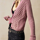 Bohemela cardigan corto de estilo vintage para mujer, informal/de vacaciones