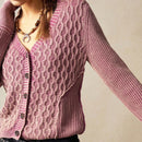 Bohemela cardigan corto de estilo vintage para mujer, informal/de vacaciones