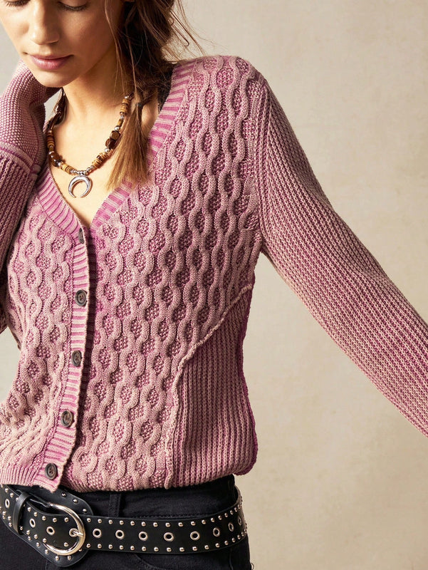 Bohemela cardigan corto de estilo vintage para mujer, informal/de vacaciones