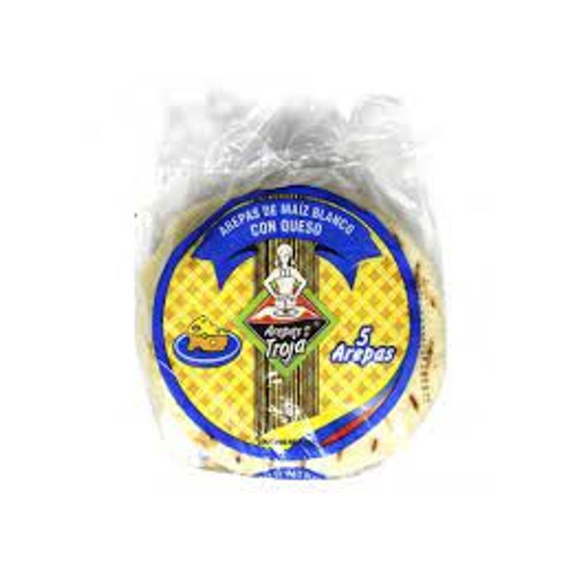 AREPA TROJA 4U 400G MAIZ RELLENA QUESO