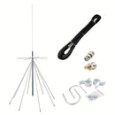 Antena Discone D3000N con Diamantes para Escáneres de Policía GMRS 25-3000MHz, Compatible con GMRS FM 1090MHz UHF VHF HF, con Cable de 10 Metros PL-259 SMA BNC