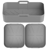 Juego de Tres Forros de Silicona para Freidora de Aire, Gran Capacidad y Resistentes al Calor Reutilizables para Horno o Vaporera