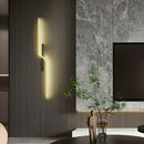1 pieza de Aplique Línea LED Ultrafino con Pantalla de Acrílico - Luz de Pared Metálica Moderna para Hogar y Espacios Comerciales, Diseño de Brillo Cálido para Sala de Estar, Dormitorio, Hotel, Restaurante o Café, 85V-265V, Iluminación de Habitaciones de