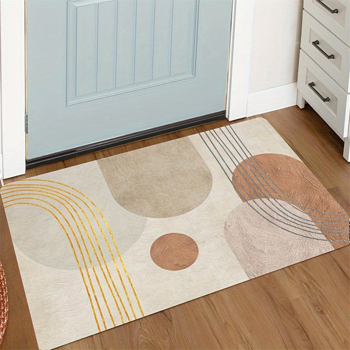 Alfombra de Puerta Antideslizante de Lujo - Súper Absorbente, Alfombra de Poliéster Suave para Baño, Dormitorio, Sala de Estar y Entrada - Lavable a Máquina