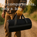 Bolsa de herramientas multiusos resistente - Caja de herramientas con cremallera amplia y múltiples compartimentos para camping, jardinería y entusiastas de bricolaje - Tela negra, lavable en máquina, equipo de camping y accesorios, almacenamiento organi