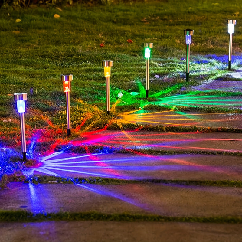 Luz solar para camino exterior, cuerpo de plástico, batería de níquel, capacidad de 40mAh, sin control remoto, control de interruptor, montaje semi empotrado, sombra de plástico, hardware de instalación incluido.