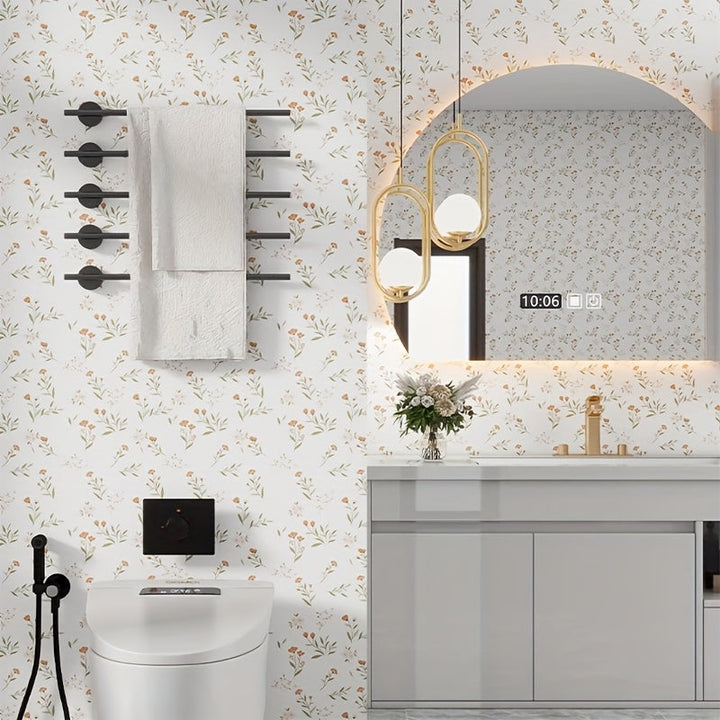 Forros Autoadhesivos para Armarios con Diseño Floral Pastel - Forros de Plástico Duraderos para Cajones y Cocinas, Fácil Instalación Pegar & Despegar para Armarios, Zapateros, Protección de Muebles y Decoración Elegante