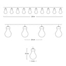 Extensión Micro Led Estilo Bombillo x10 Cálido 1641