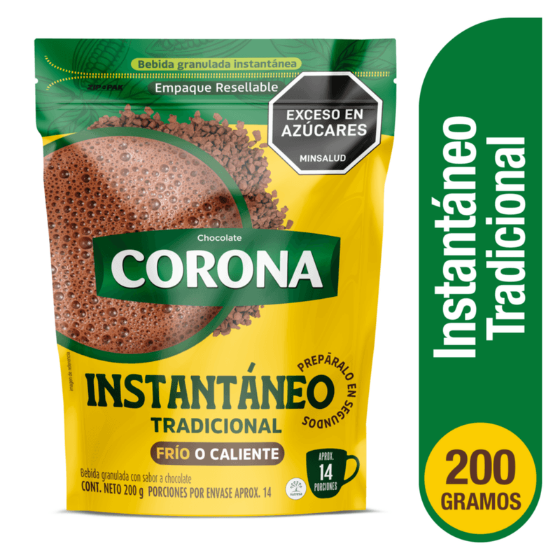 CHOCOLATE CORONA 200G TRADICIONAL INSTAN