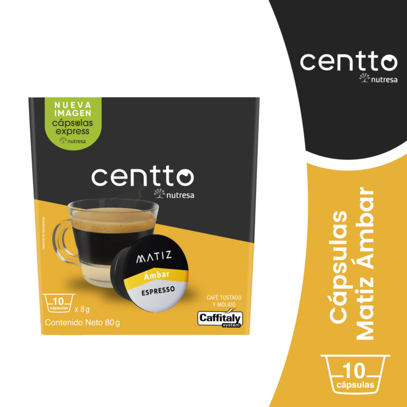CAFE MATIZ 10U 8G CAPS AMBAR CENTTO