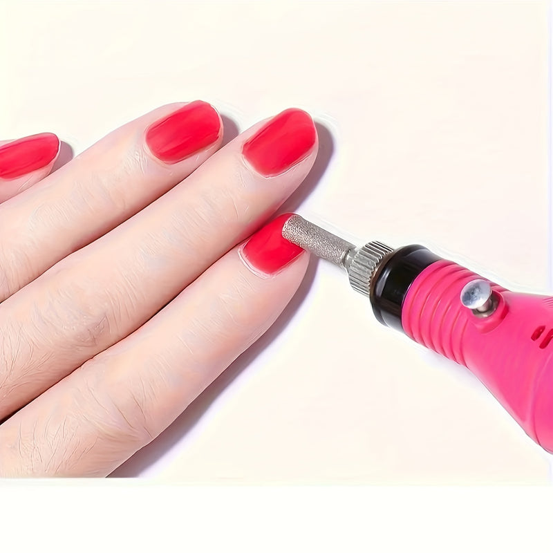 Afilador de uñas, juego de pulidor de uñas eléctrico, juego profesional de pulidor de belleza de uñas, dispositivo de pulido de uñas USB, gadget de arte de uñas, adecuado para salones de uñas.