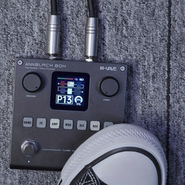 Procesador de efectos múltiples para guitarra y bajo M-VAVE ANNBLACH BOX - Señal digital recargable, construcción en hierro con carga USB, 36V o menos, portátil para guitarra eléctrica y bajo, pedal de efectos para guitarra | Efecto de guitarra moderno |
