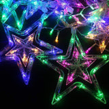 Extensión Luces Led Estrella X6 Metros Luz Navidad Multicolor RF 2097