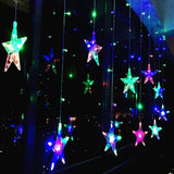 Extensión Luces Led Estrella X6 Metros Luz Navidad Multicolor RF 2097