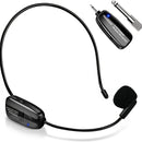 ProAudio Auricular de Micrófono Inalámbrico - Receptor y Transmisor de Doble Modo 2.4G, Micrófono Recargable 2 en 1 de Mano y Auricular para Amplificador de Voz, Bocina de Escenario, Oratoria Pública, Enseñanza, Karaoke y Eventos al Aire Libre - Compacto