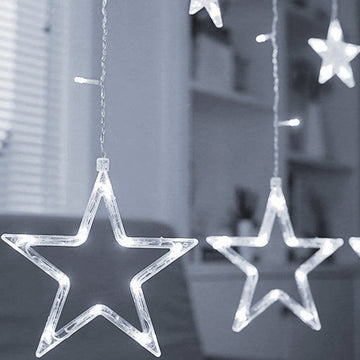 Extensión Luces Led Estrella X3 Metros Luz Navidad Blanco C2023