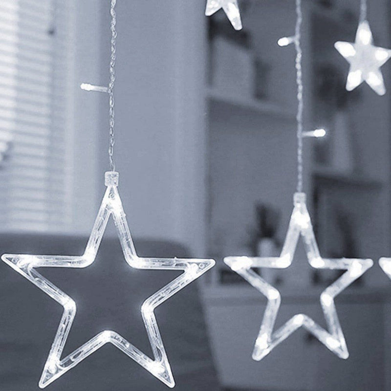 Extensión Luces Led Estrella X3 Metros Luz Navidad Blanco C2023