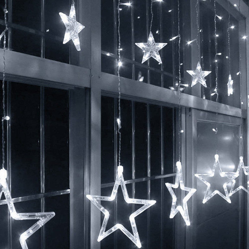Extensión Luces Led Estrella X3 Metros Luz Navidad Blanco C2023