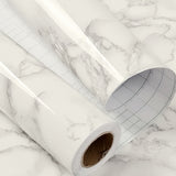 1pc Papel Pintado Autoadhesivo Impermeable - 40cm x 100cm, Patrón de Mármol Negro Brillante, Pegatina de Salpicadero de Cocina a Prueba de Aceite para Armarios, Encimeras y Paredes, Fácil de Cortar y Aplicar