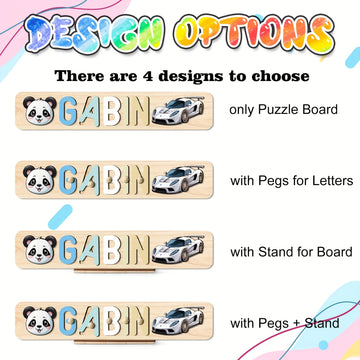 Juguete de rompecabezas de madera personalizado, 4 opciones de diseño, amarillo, no necesita energía, almacenamiento y transporte de arte, perfecto para aprender y familia, ideal para regalos de Navidad y Halloween